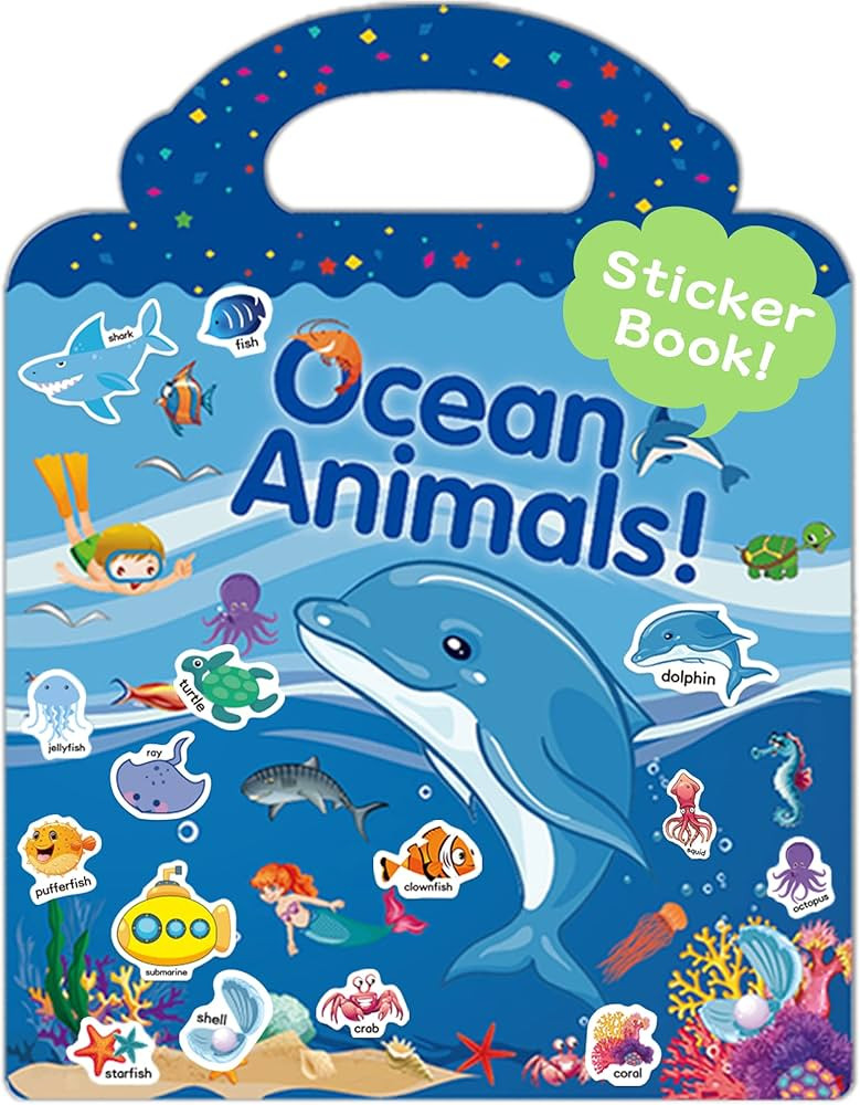 Benresive Reusable Sticker Book for Toddlers 2-4 Years, Fun Travel Stickers for Kids, Waterproof ... | Amazon (US)