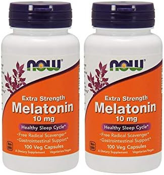 Now Foods Melatonin, 10 mg, 100 Vcaps (Pack of 2) | Amazon (US)