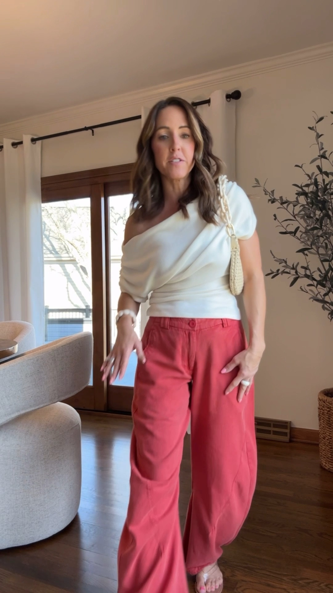 Lightweight. Flowy. So comfortable. 
A lower rise. Size 0 here. 
Small top 

#LTKgrwm #LTKmomlife #LTKSeasonal