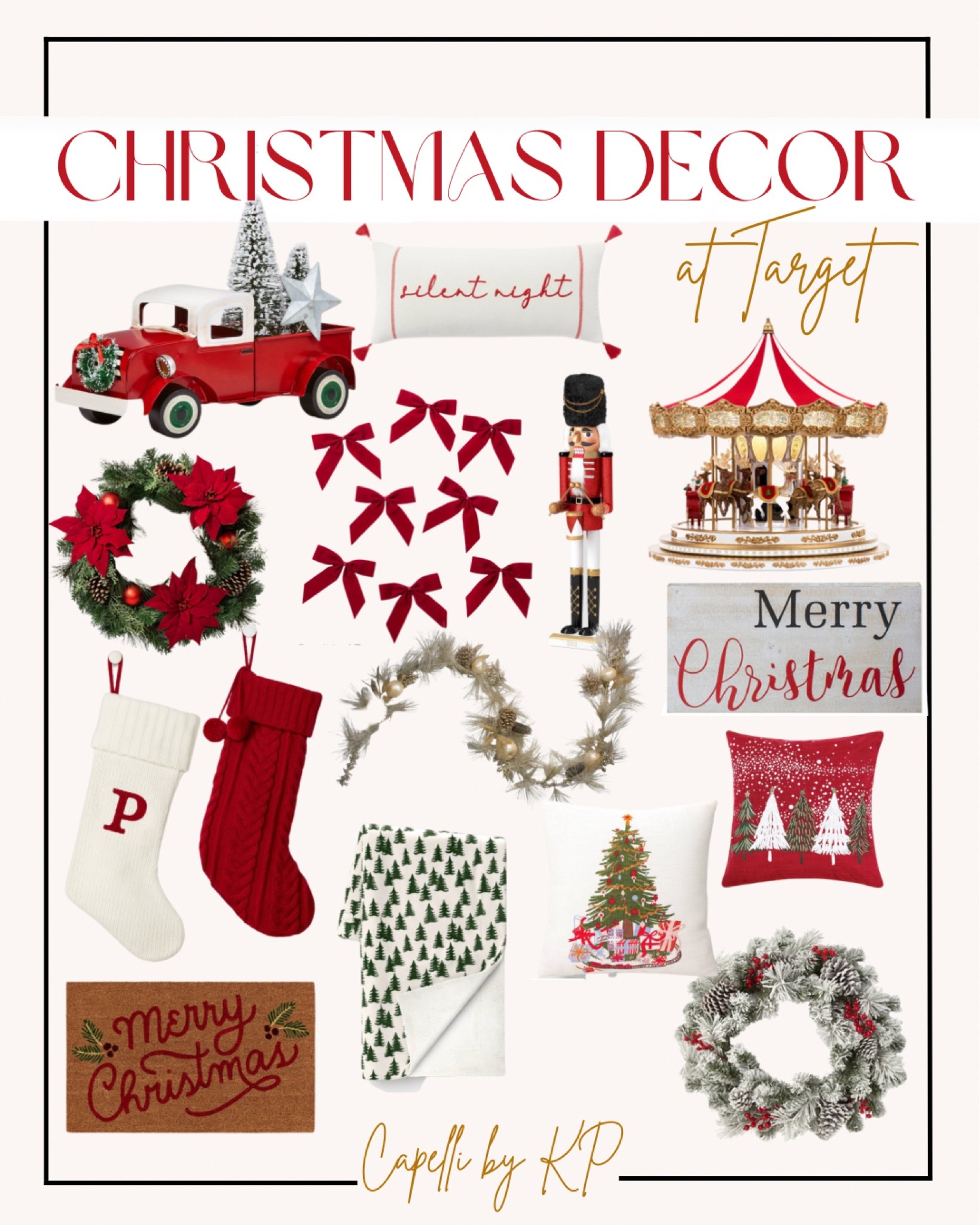 Christmas Decor 
Target
Red 

#LTKHoliday #LTKunder50 #LTKCyberweek