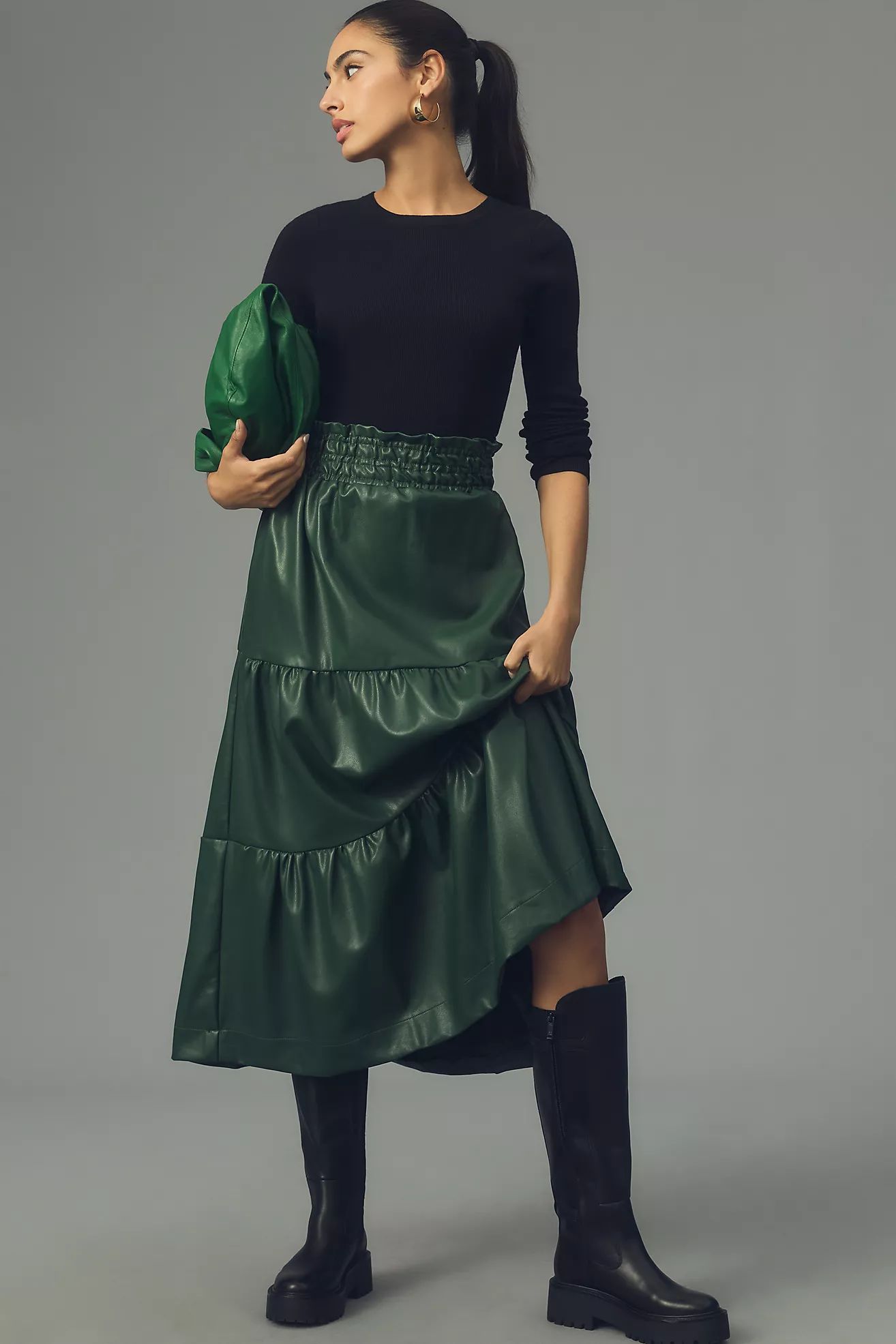 The Somerset Maxi Skirt: Faux Leather Edition | Anthropologie (US)