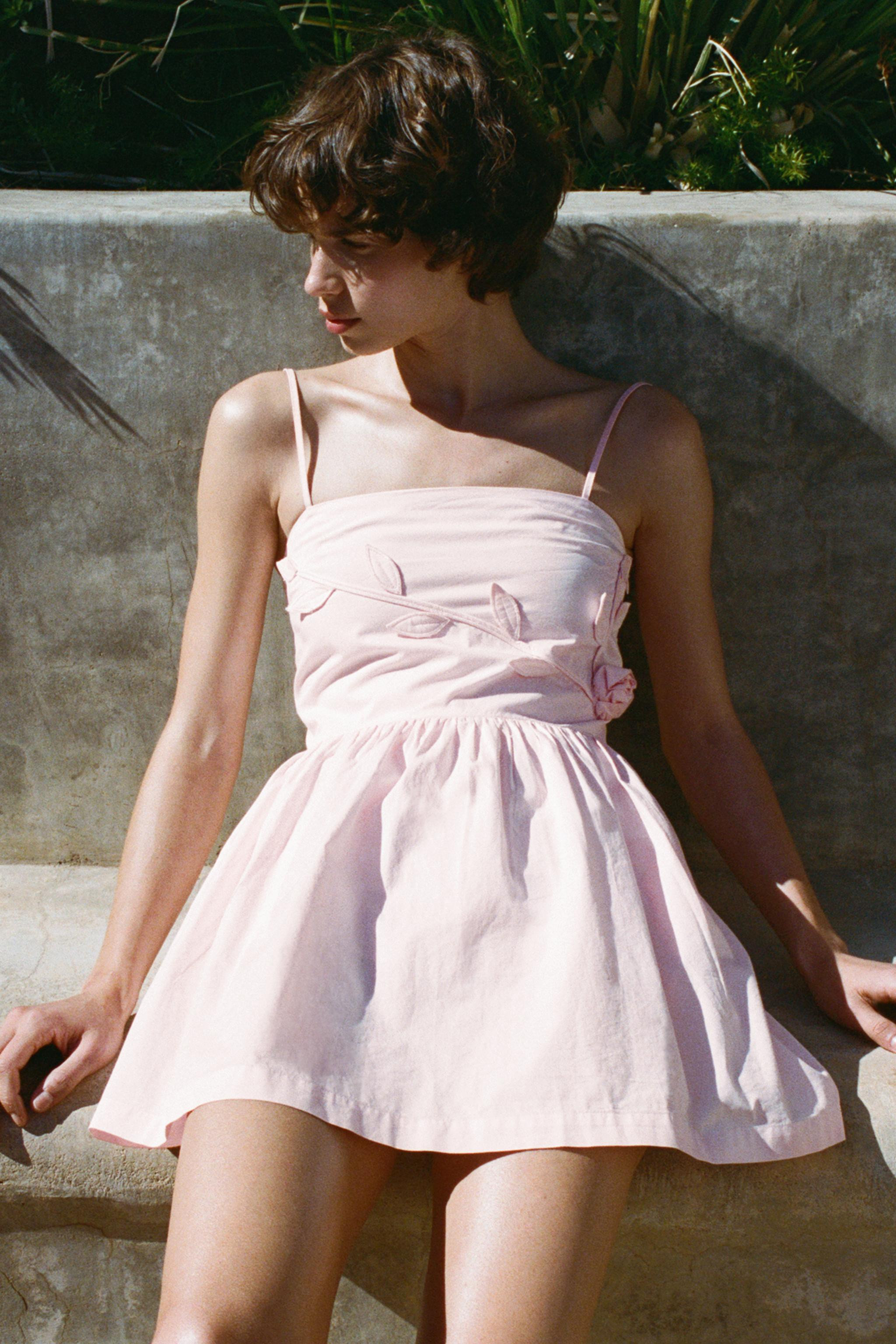 FLORAL POPLIN DRESS | Zara Canada