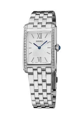 Seiko Women's Stainless Steel Crystal Watch, Silver | Belk