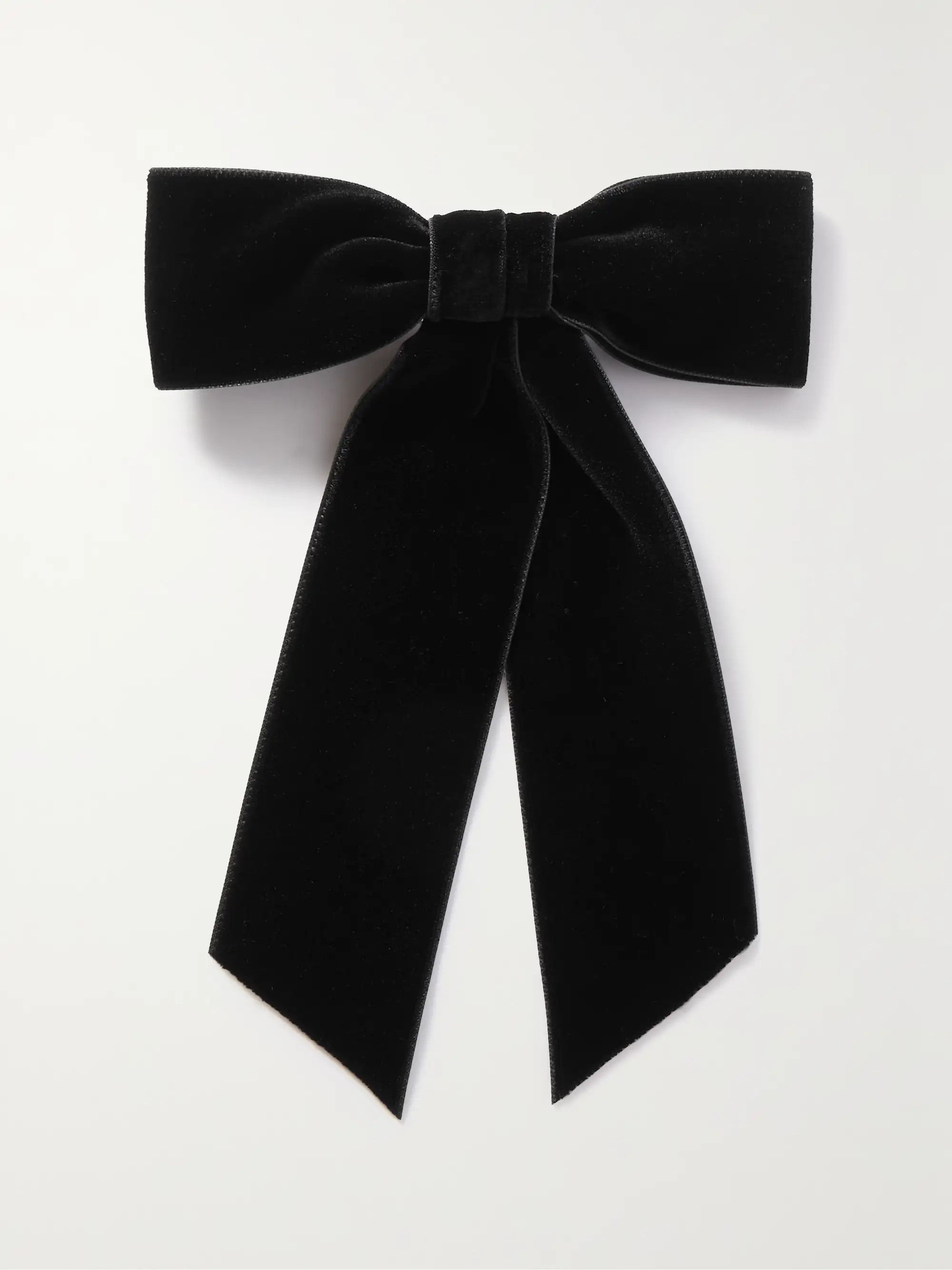Wide velvet bow hair clip | NET-A-PORTER (US)