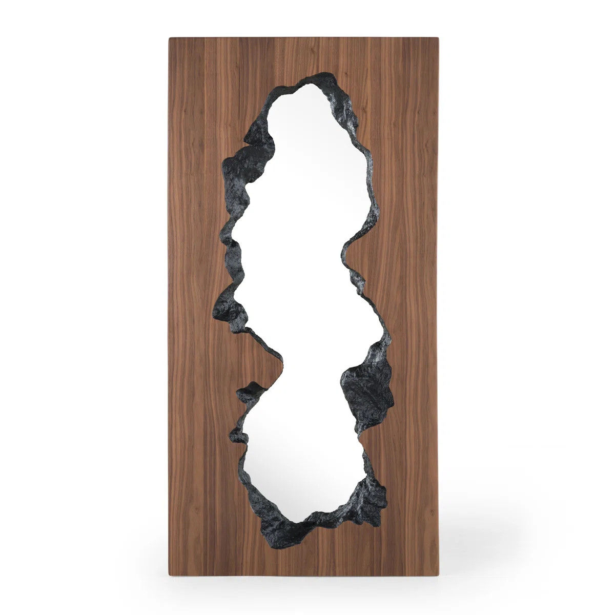 VIG Furniture Timber - Modern Walnut Leaning Floor Mirror | Wayfair | Wayfair North America