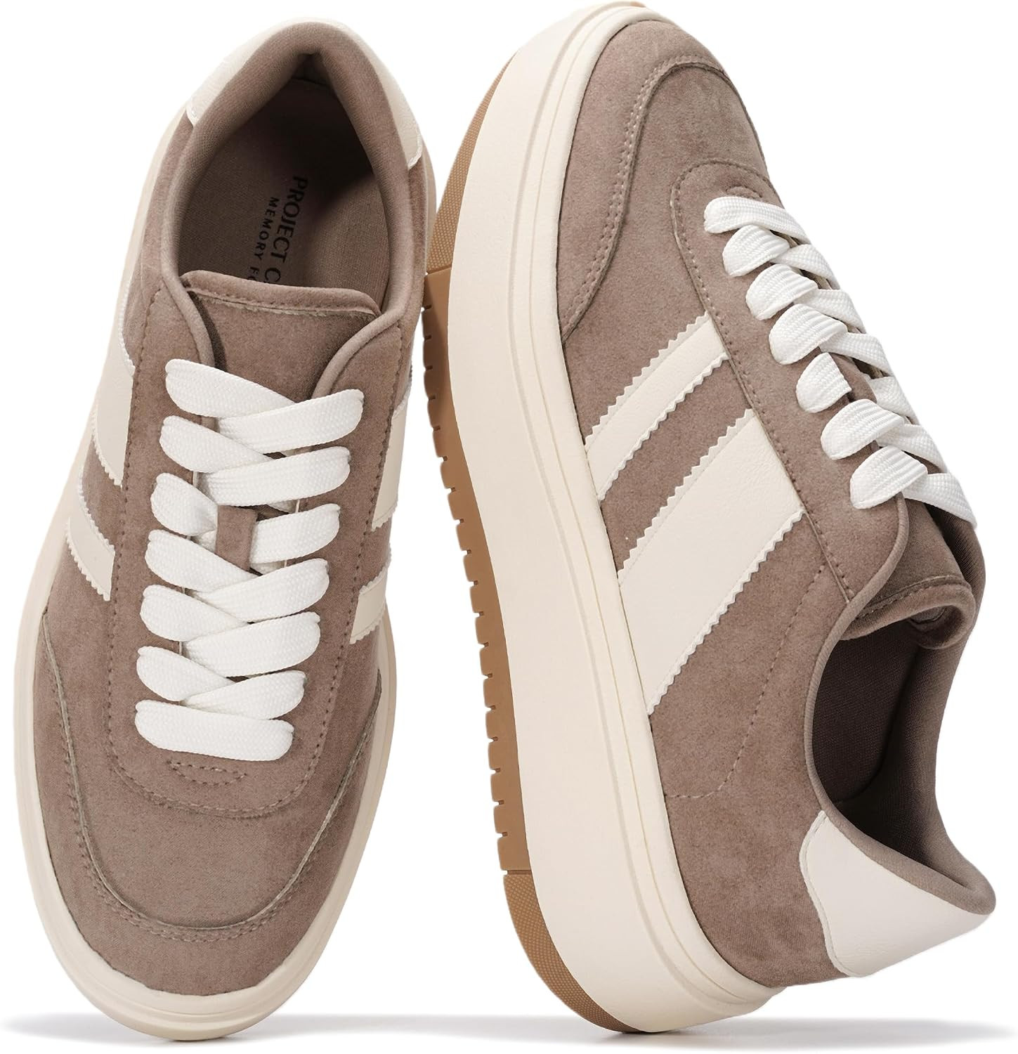 Project Cloud Platform Sneakers for Women Footwear Lace-up Shoes for Women | Amazon (US)