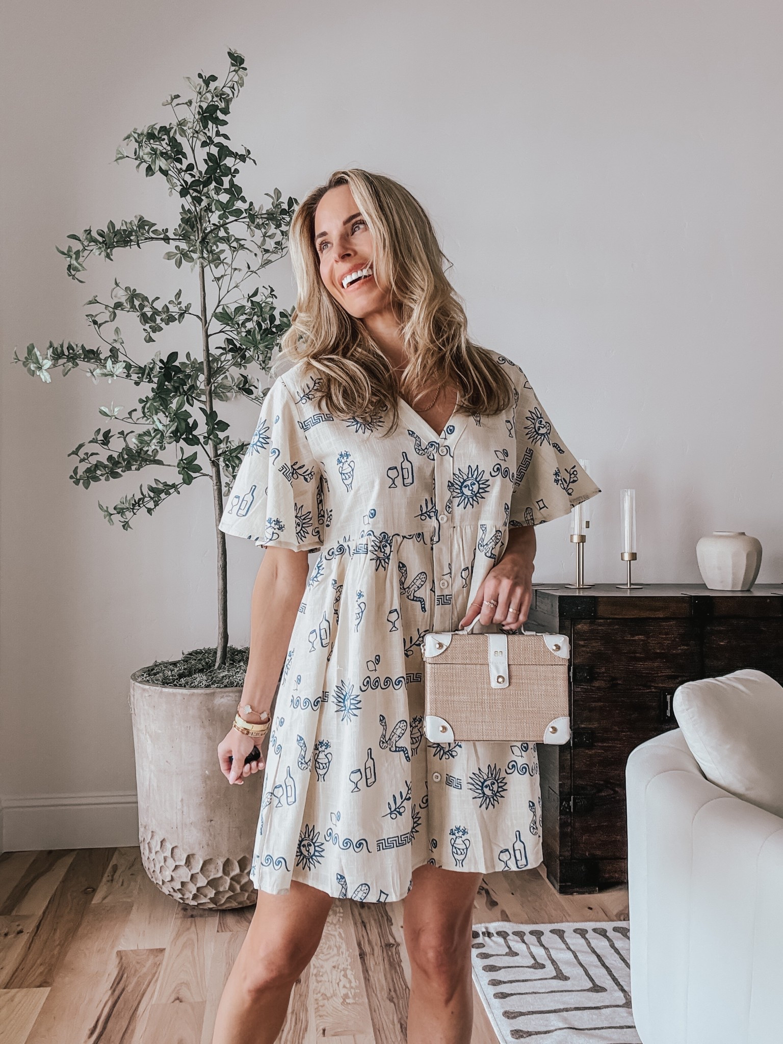 This linen blend dress has the cutest pattern and so flowy and light for summer days 

#LTKSeasonal #LTKTravel