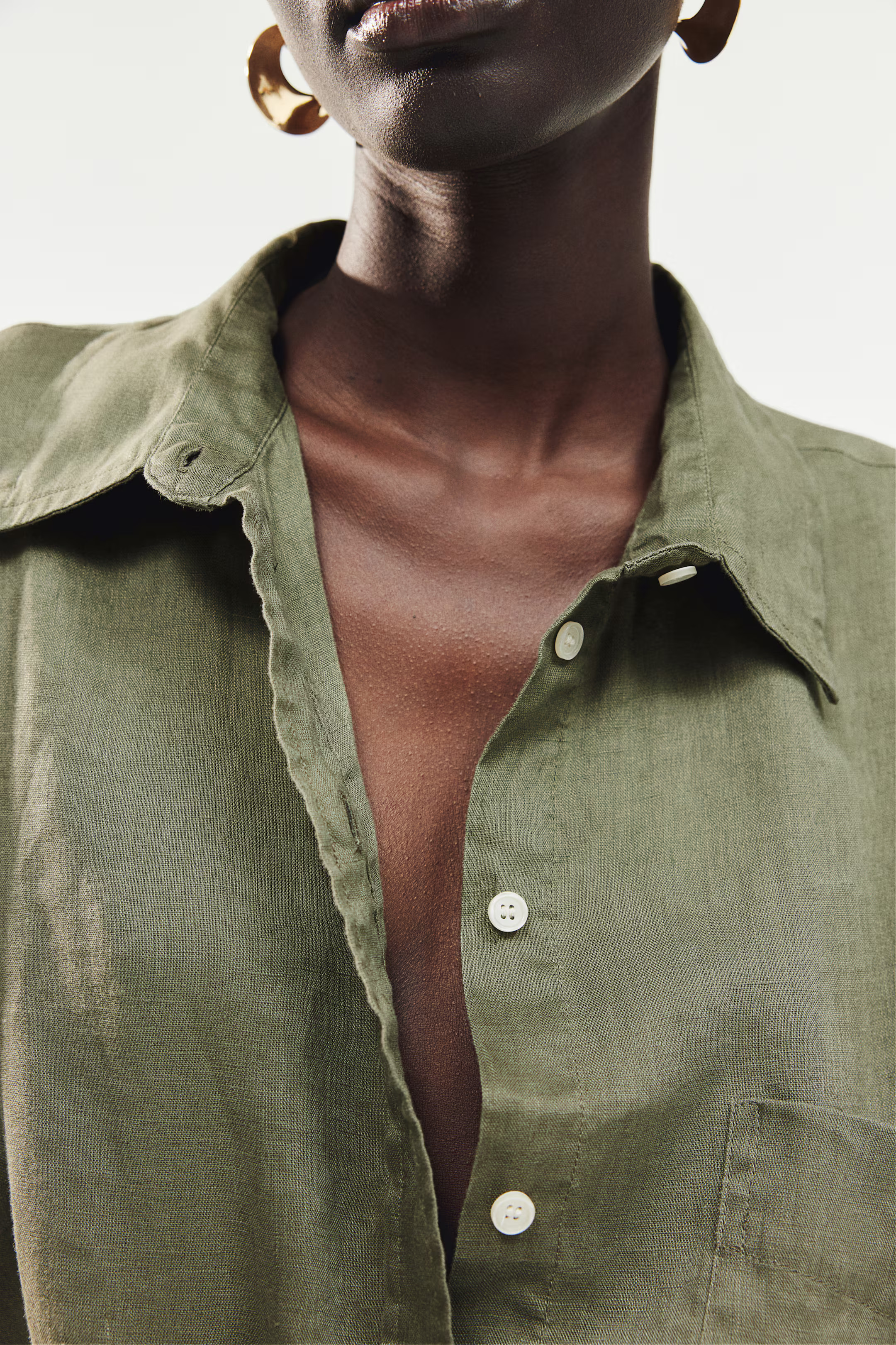 Oversized Linen Shirt | H&M (US + CA)