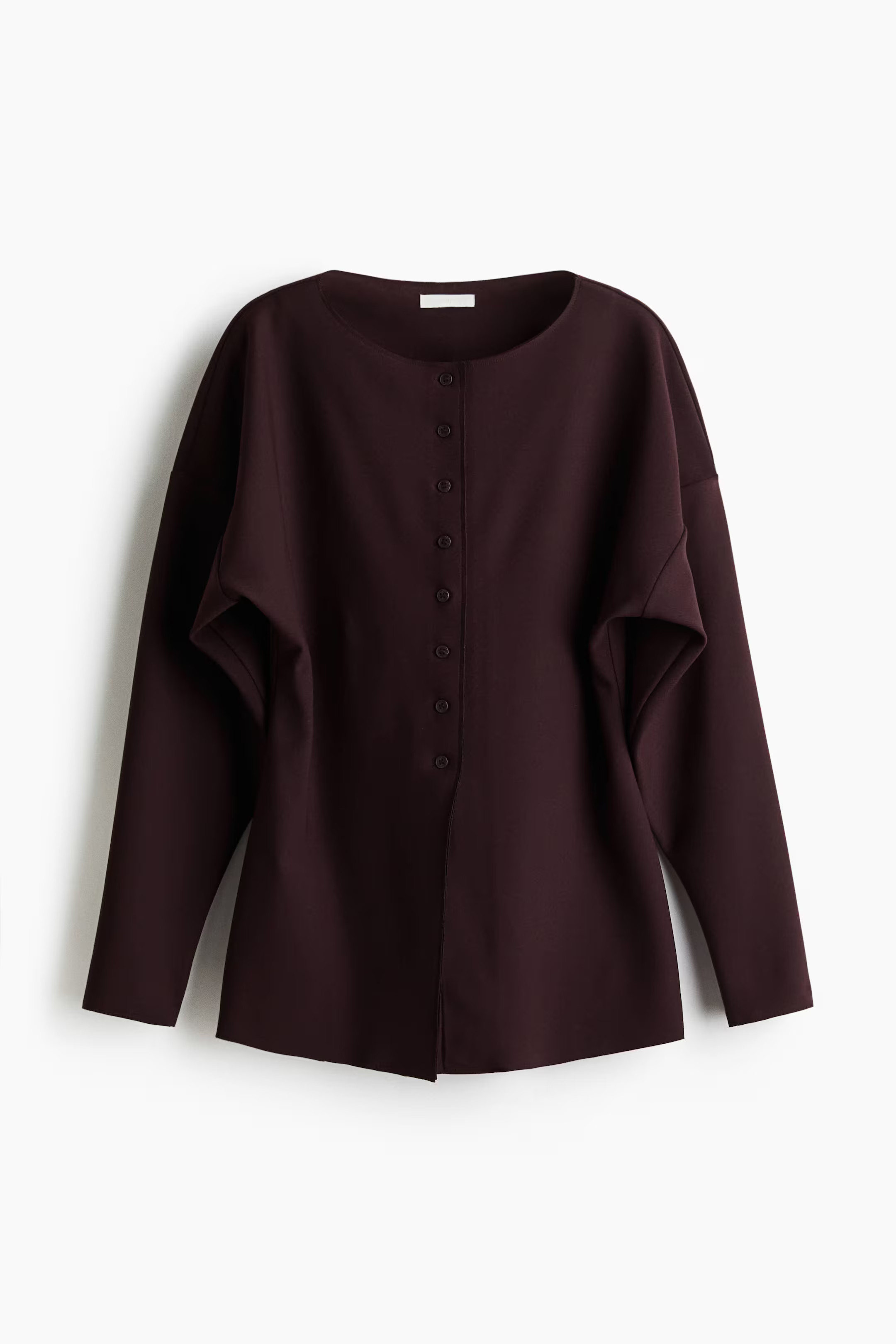 Waisted cardigan - Burgundy - Ladies | H&M GB | H&M (UK, MY, IN, SG, PH, TW, HK)