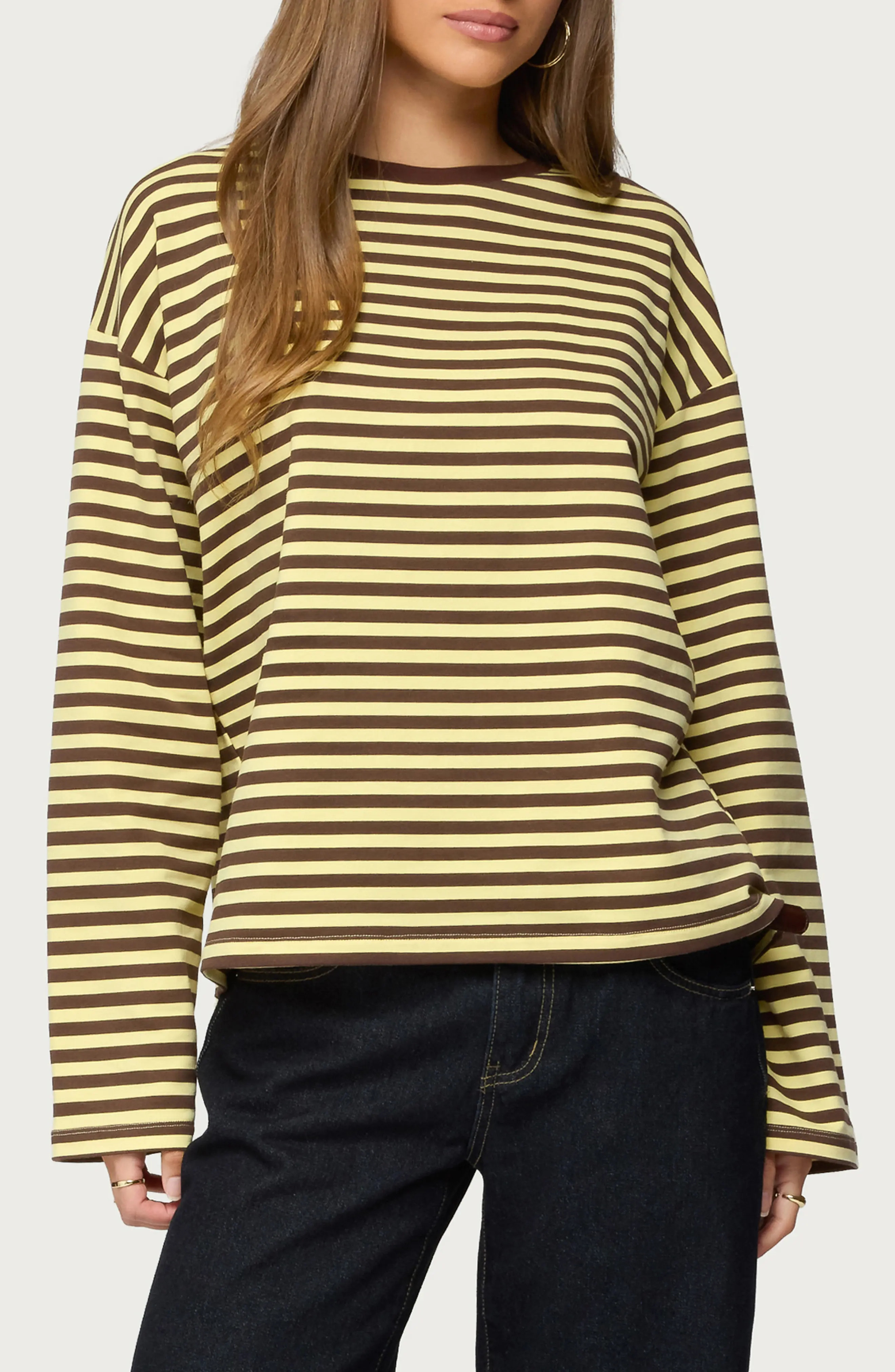 EDIKTED Jodie Oversize Long Sleeve T-Shirt (Women) | Nordstrom | Nordstrom