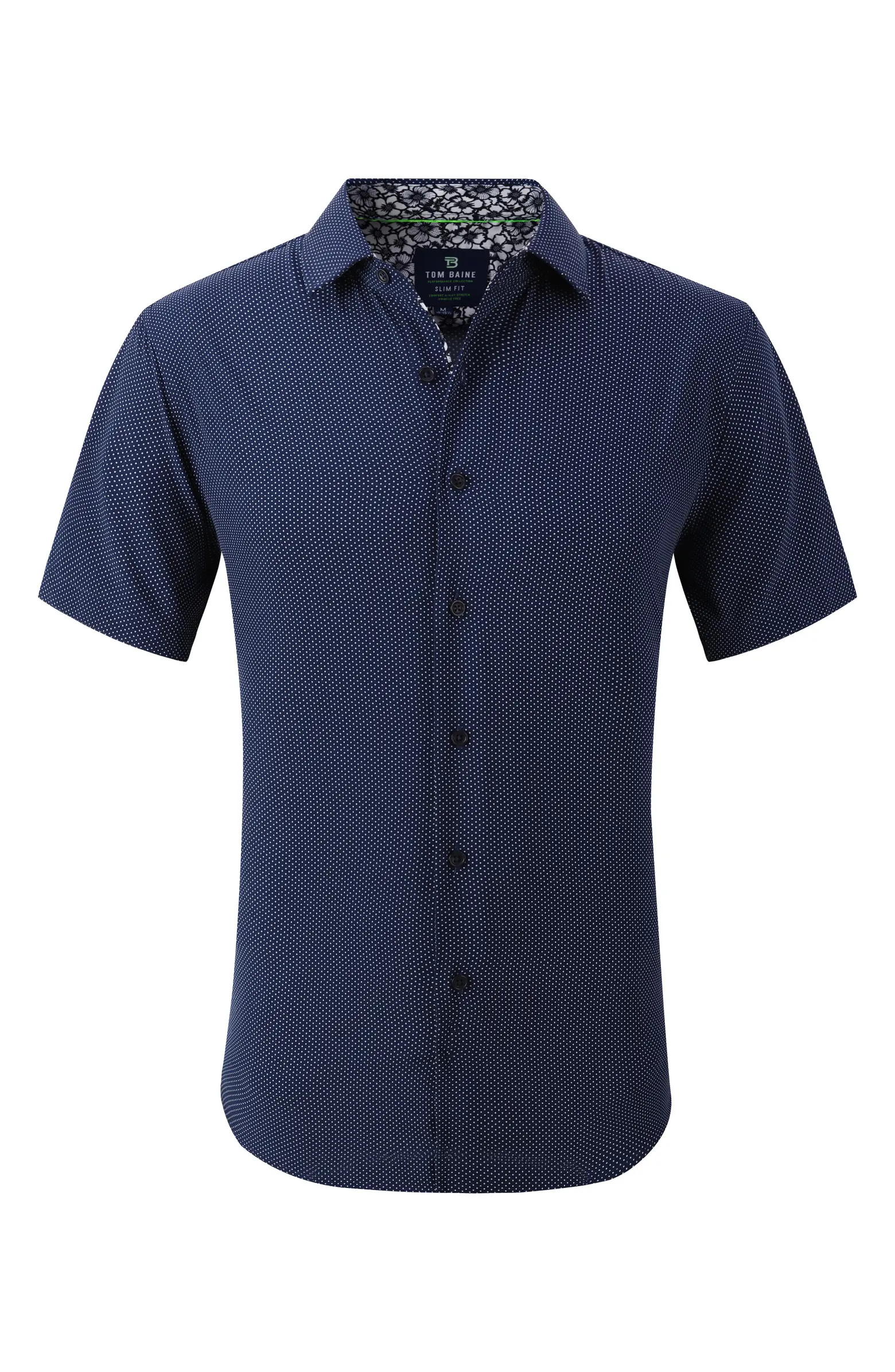 Slim Fit Short Sleeve Performance Stretch Button-Up Shirt | Nordstrom Rack