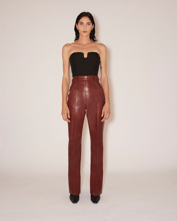 AMY - Double suiting strapless cutaway top - Black - Nanushka | Nanushka