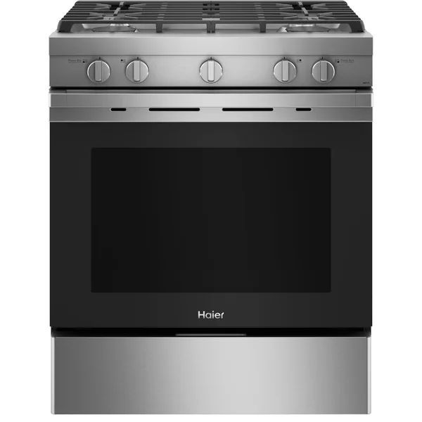 Haier 30" 5.6 cu. ft. Smart Slide-in Gas Range | Wayfair North America