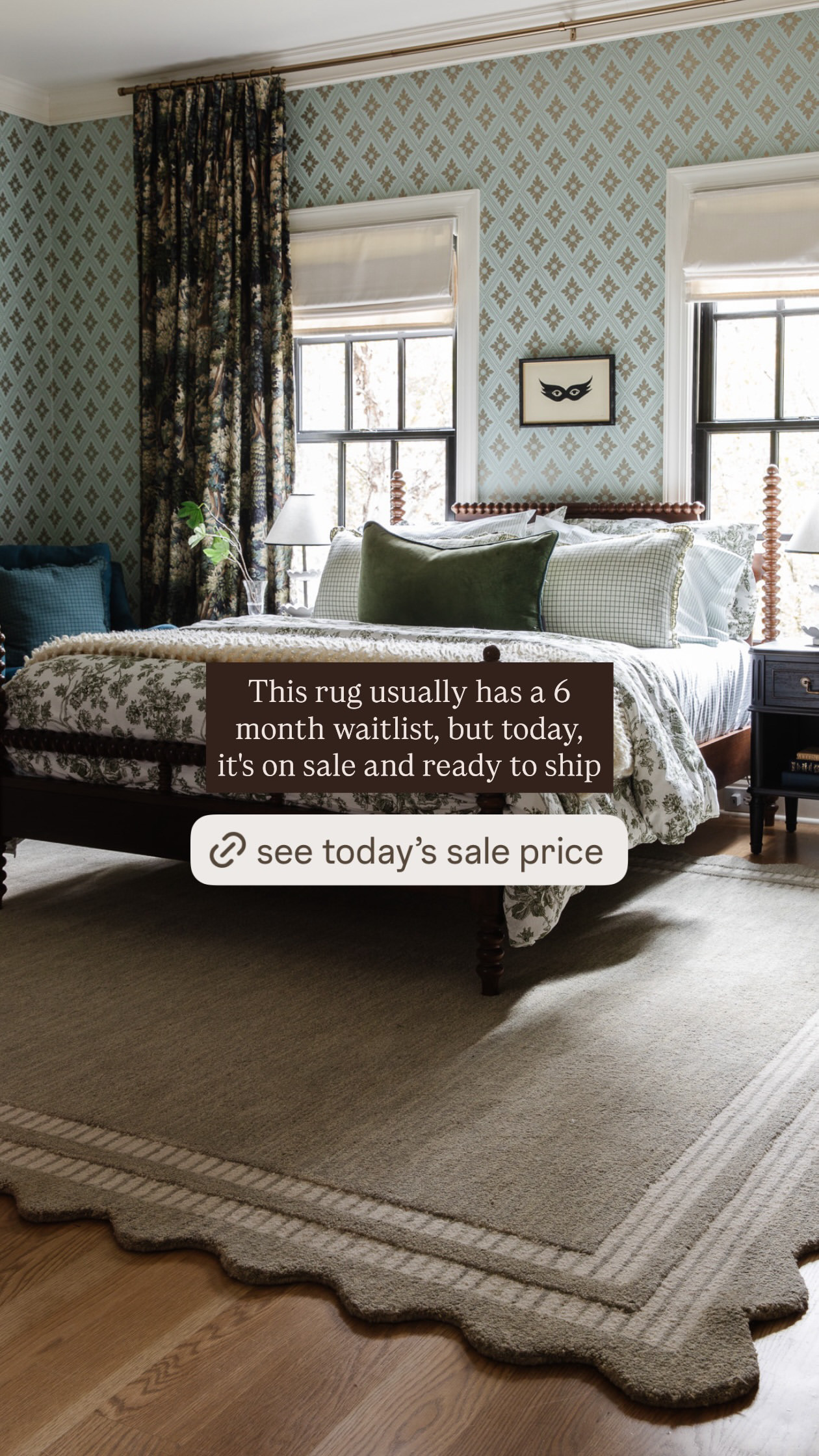 Our viral scalloped rug is in stock and on sale for Prime Day 

 #LTKHome #LTKSaleAlert