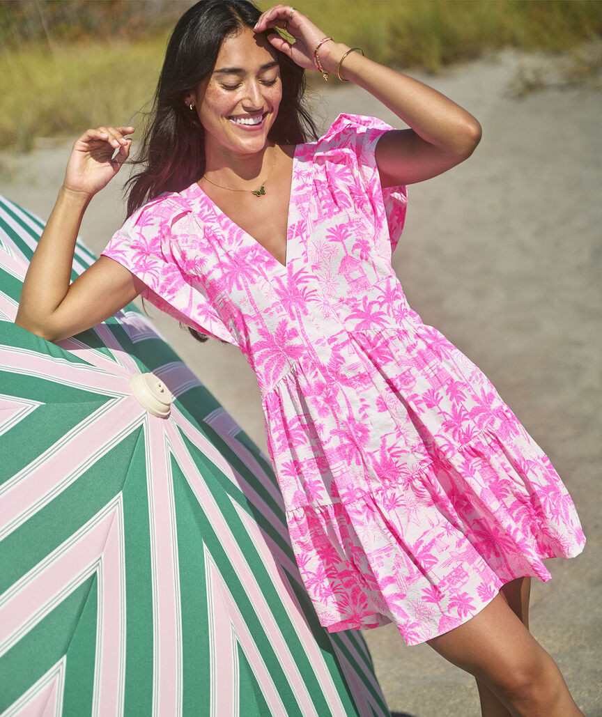 Printed Sophie Harbor Dress | vineyard vines
