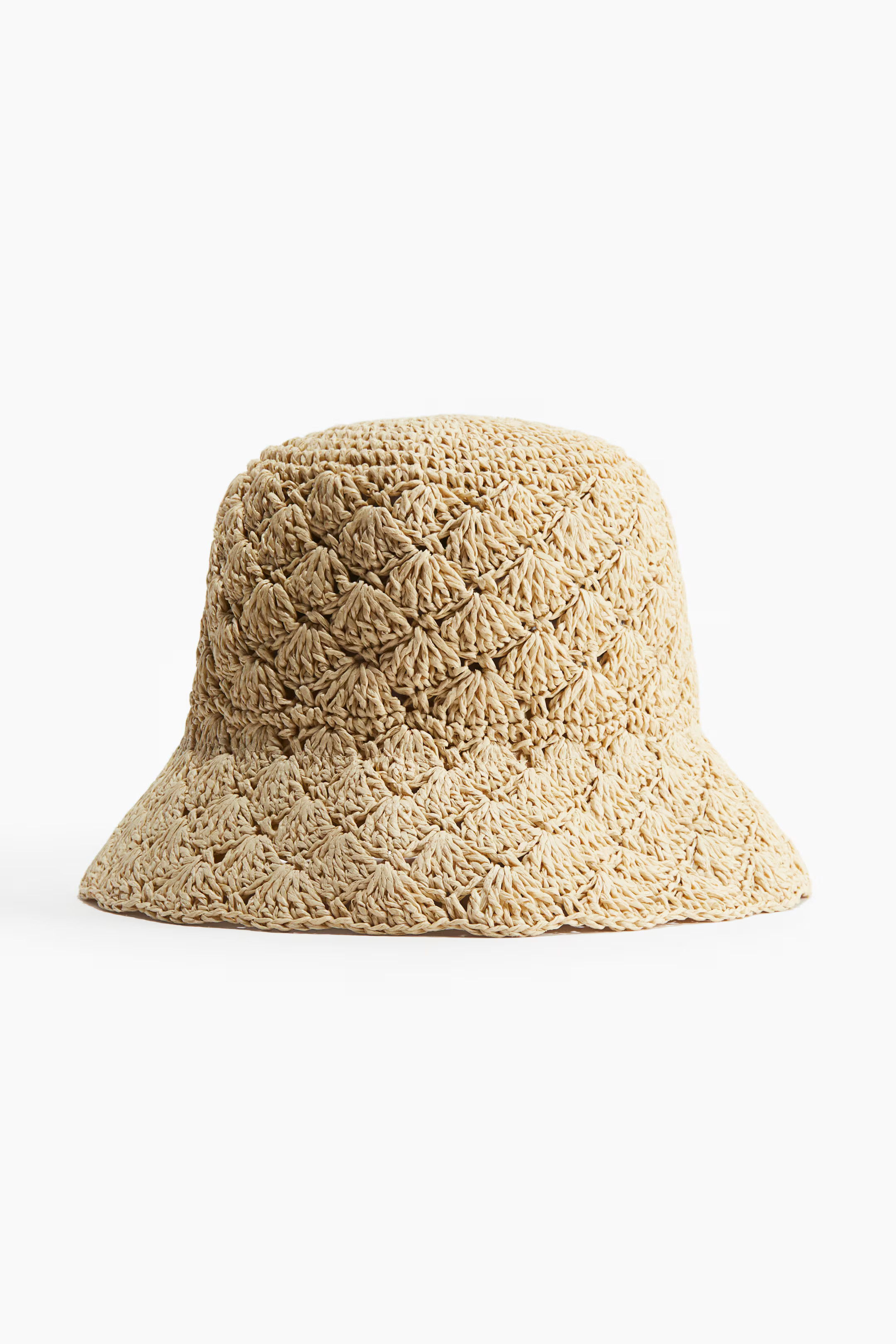 Crocheted Straw Bucket Hat | H&M (US + CA)