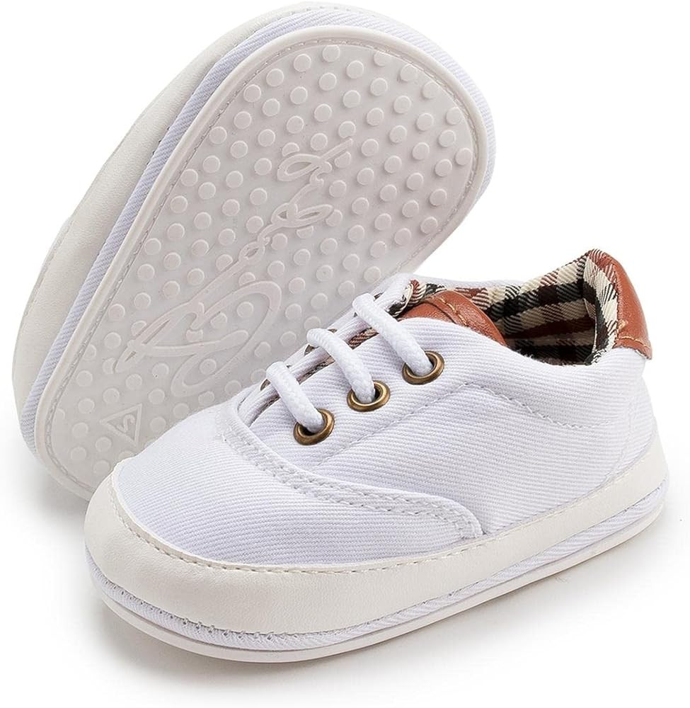 Morbido Infant Baby Boys Girls Canvas Sneaker Toddler Slip On Anti Skid Newborn First Walkers Can... | Amazon (US)