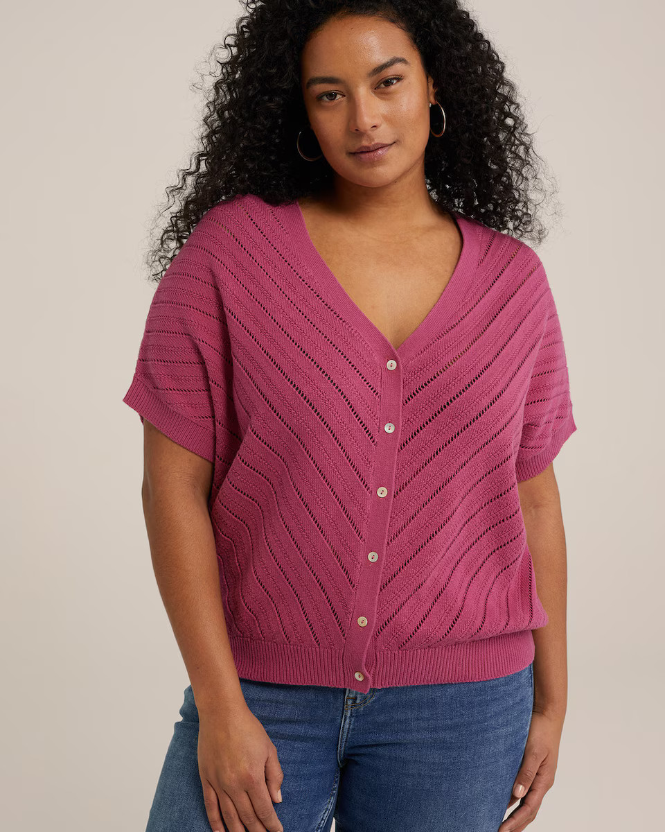 WE Fashion Gebreid vest in Oudroze | ABOUT YOU | ABOUT YOU NL