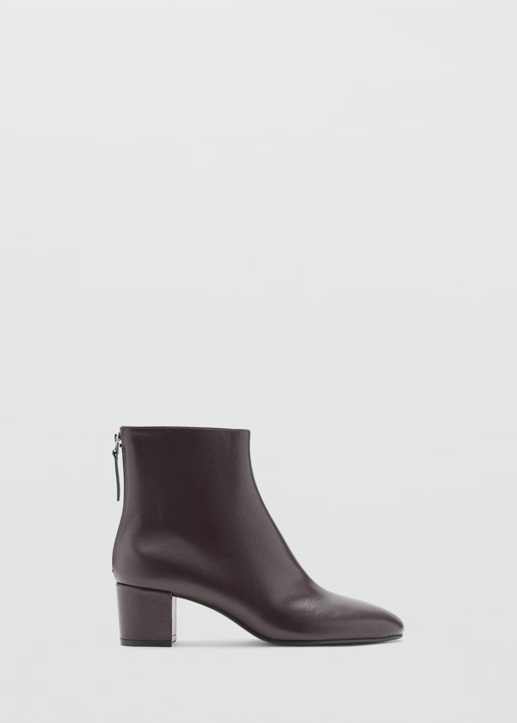 Leather ankle boots with block heel | Mango (US/MX/AU)