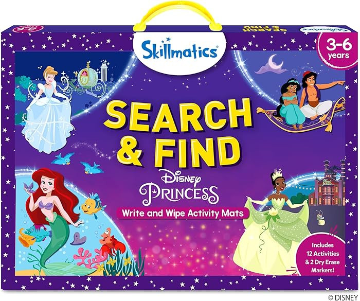 Skillmatics Search & Find Disney Princess Educational Game - Reusable Preschool Learning Activity... | Amazon (US)