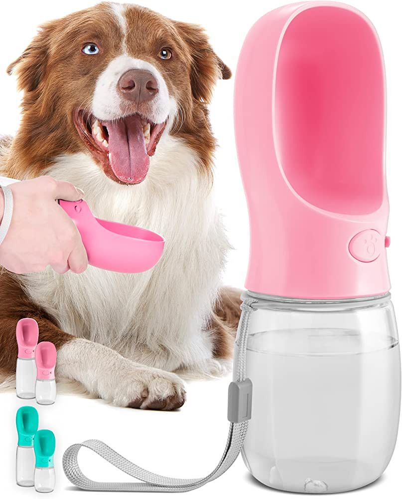 Amazon.com : MalsiPree Dog Water Bottle, Leak Proof Portable Puppy Water Dispenser with Drinking ... | Amazon (US)