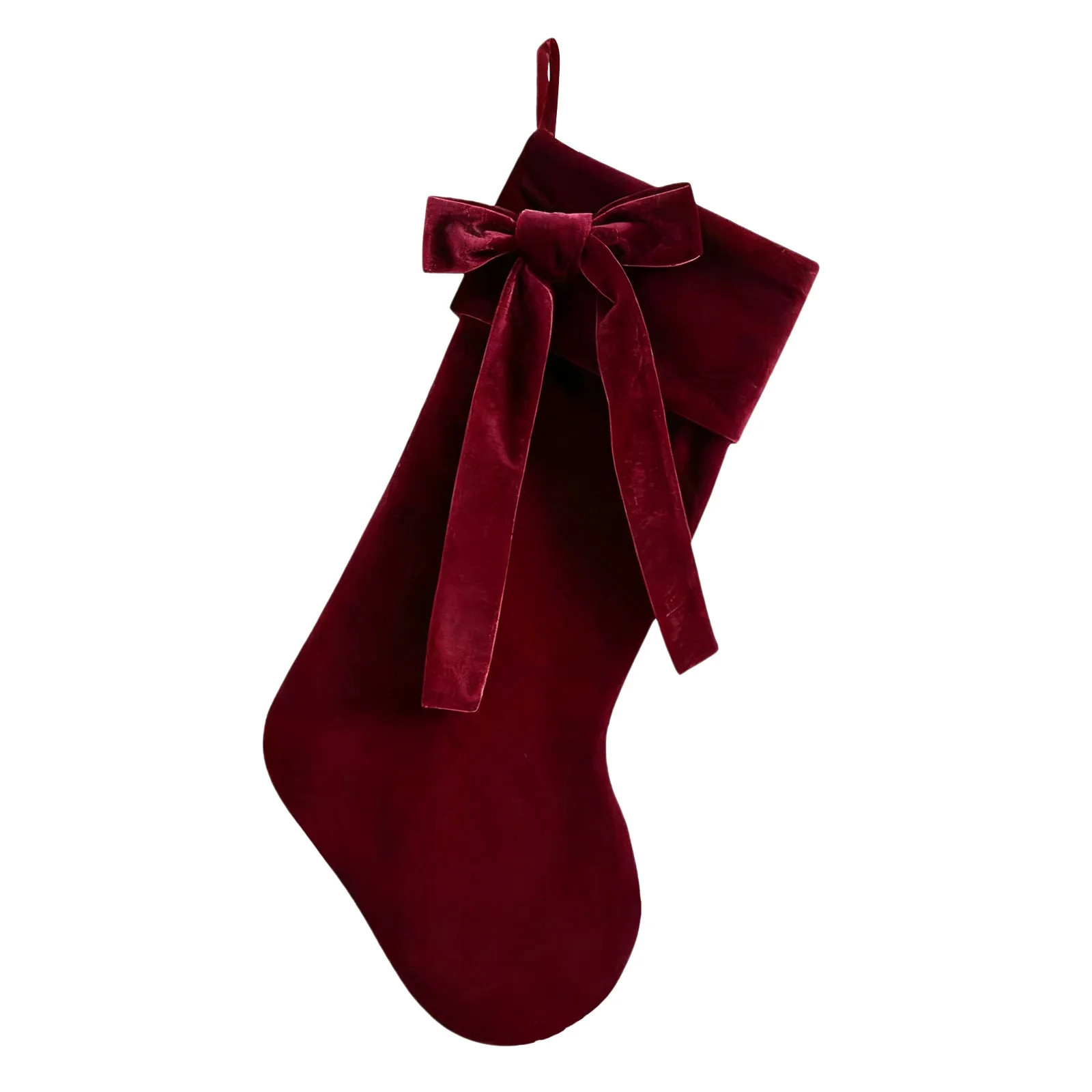 Jierger Extra Thick Red And Green Velvet Christmas Stockings For Fireplace Large 19 Inch Festive ... | Walmart (US)