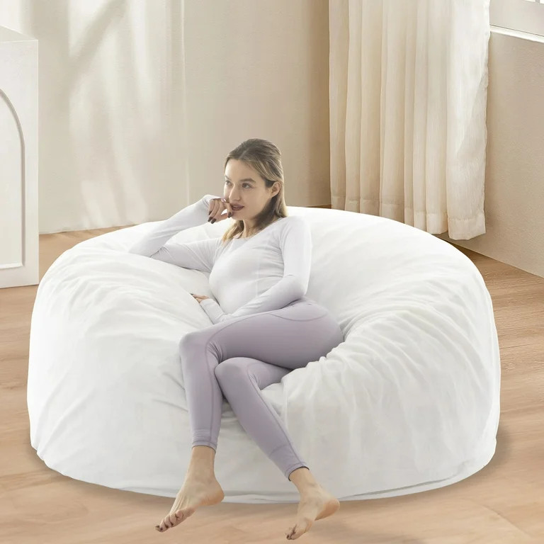 Pixafog 5ft Memory Foam Chair with Filler for Adults,High Rebound Bean Bag Couch,Removable and Wa... | Walmart (US)