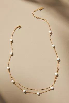 Pearl Station Necklace | Anthropologie (US)