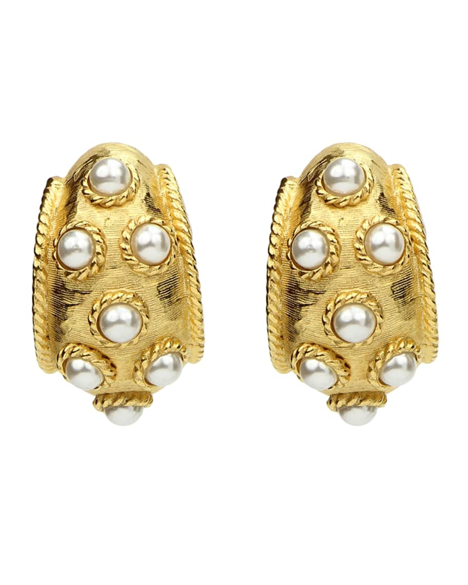 Thick Pearly Earrings | Neiman Marcus
