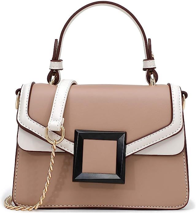 Crossbody Bags for Women Leather Chain Cross Body Purses Cute Designer Handbags Shoulder Bag Medi... | Amazon (US)