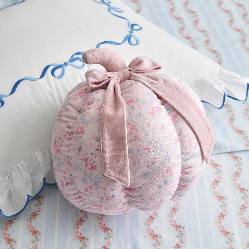 LoveShackFancy Windsor Rose Pumpkin Pillow | Pottery Barn Teen