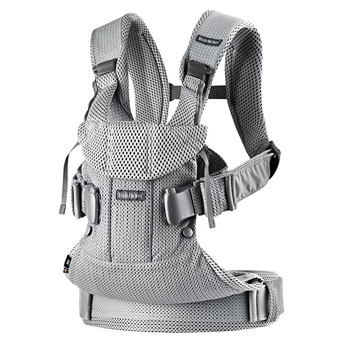 BabyBjörn New Baby Carrier One Air 2019 Edition, Mesh, Silver, One Size | Amazon (US)