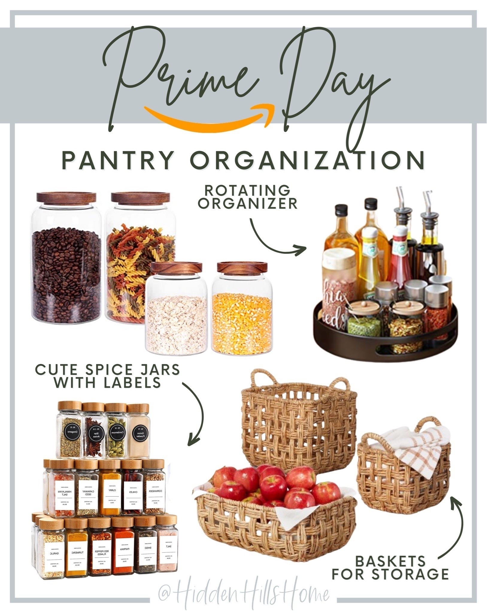 Amazon Prime Pantry Organization, pantry organizers, spice labels, amazon prime day, kitchen deals #organization #primeday

#LTKHome #LTKSaleAlert