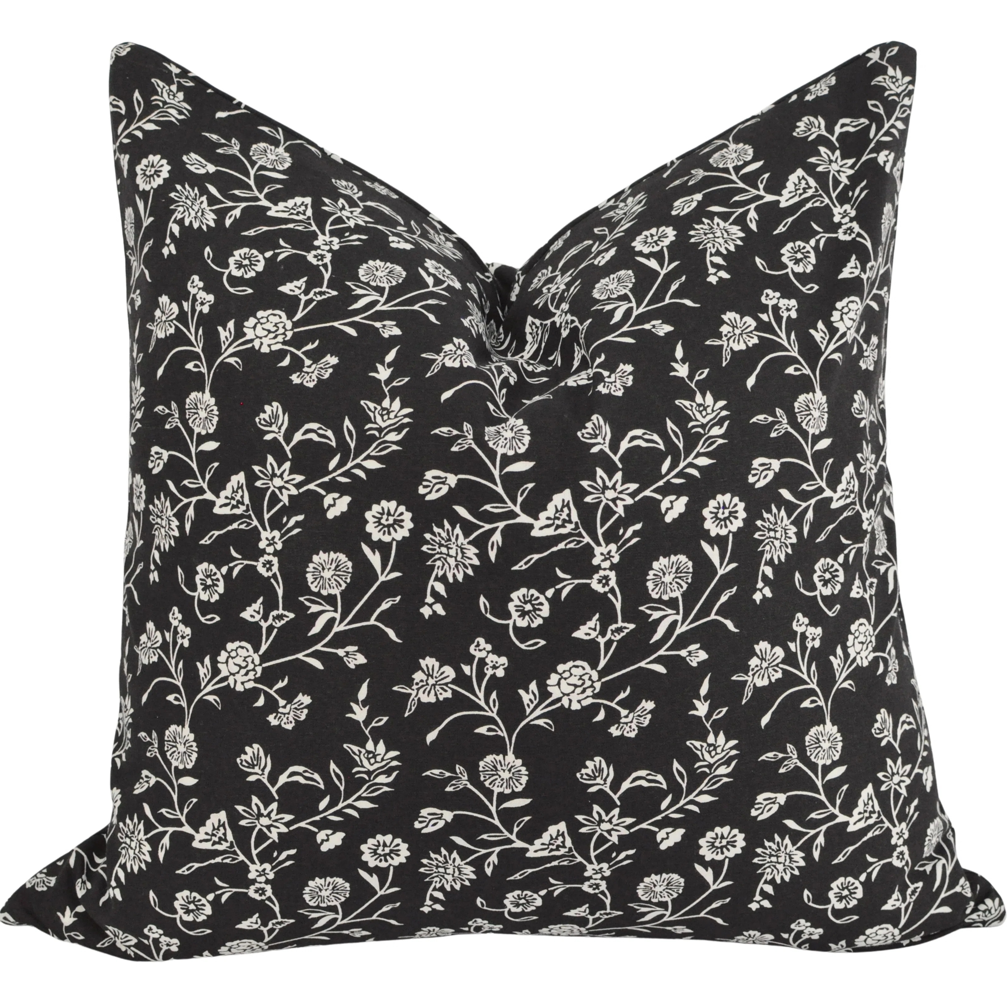 Floral Pillow Covers Vintage Flowers On Vine Design, Cotton Cushion Cover With Botanical Pattern ... | Wayfair North America