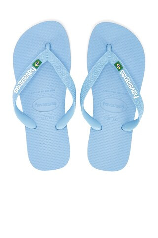 Havaianas Brazil Logo Sandal in Blue Lavender & White from Revolve.com | Revolve Clothing (Global)