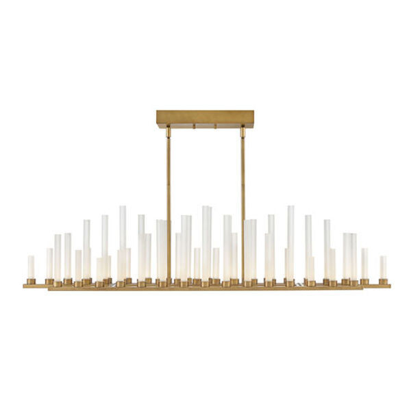 Trinity Heritage Brass 48-Inch LED Chandelier | Bellacor