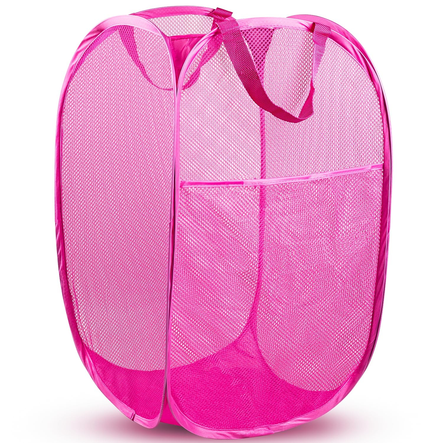 Pop Up Hamper, 1 PCS Mesh Pop Up Laundry Hamper, Foldable Mesh Laundry Basket with Space-Saving D... | Amazon (US)