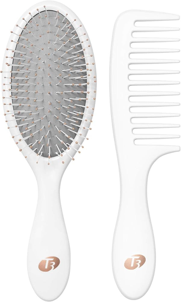 T3 Detangle Duo Brush Set | Detangling Brush and Shower Comb Set | Comb to Disperse Liquid & Brus... | Amazon (US)