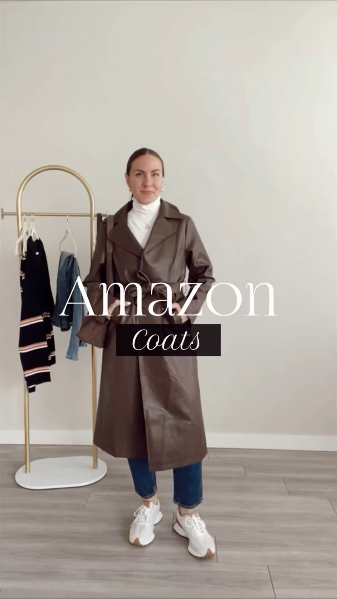 If you haven’t heard it yet belted faux leather trench coat are trending.  This one is selling sooo fast right now that I wanted to show you what it looks like.  I’m 5’7” and this coat is medium.  It fits pretty true to size.  

Any questions please use the comment section of dm me on instagram #coat #fauxleathercoat #LTKSeasonal #LTKVideo

#LTKMidsize #LTKxPrimeDay #LTKFindsUnder50