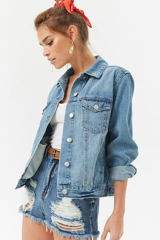 Button-Up Denim Jacket | Forever 21 (US)