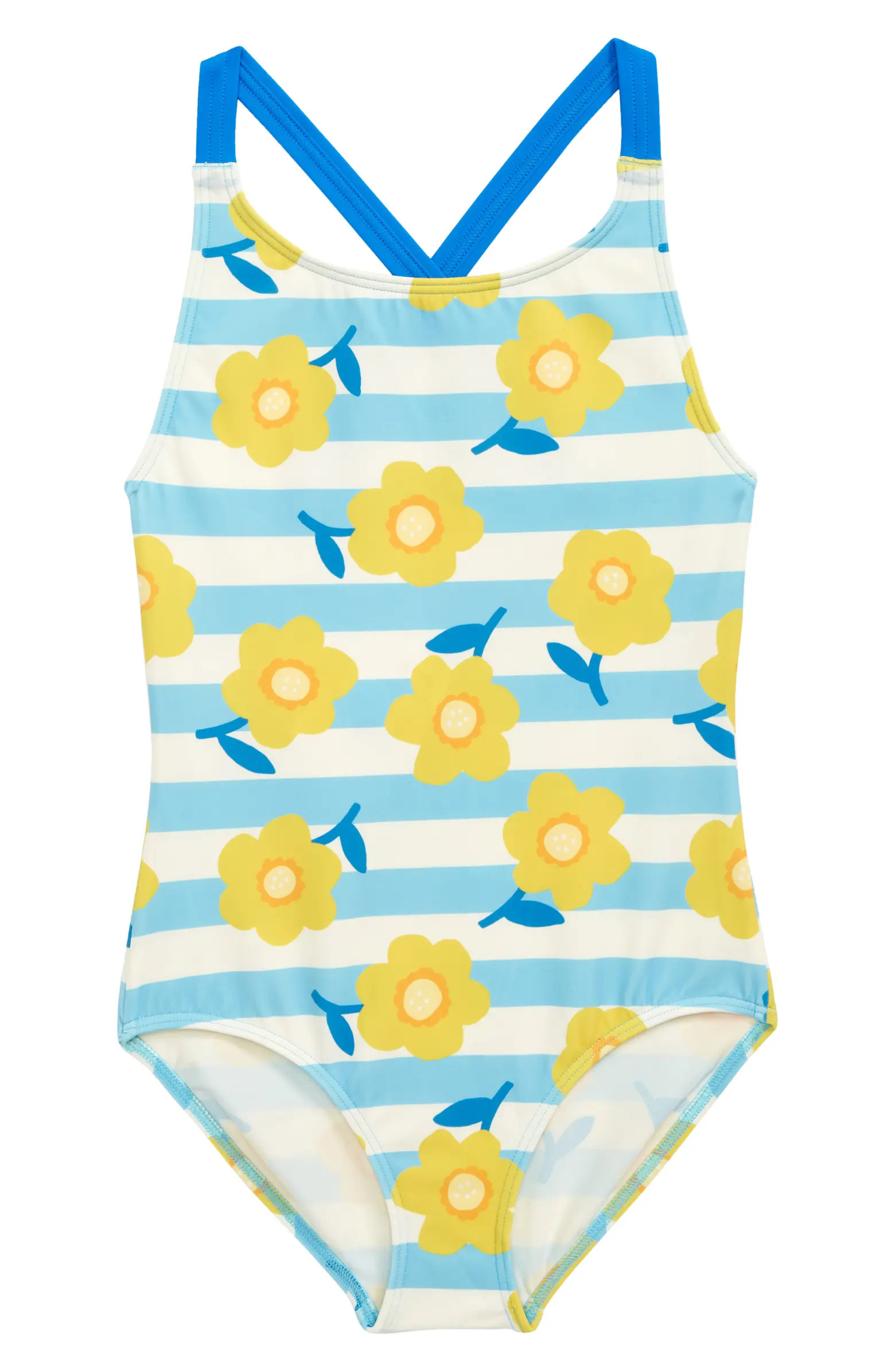 Kids' Cross Back One-Piece Swimsuit | Nordstrom