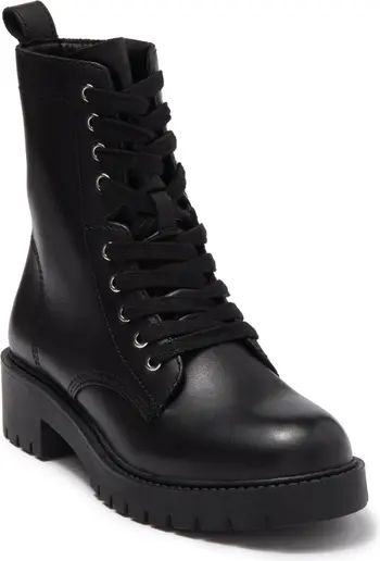 Checker Lug Sole Combat Boot | Nordstrom Rack