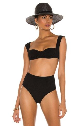 Tropic of C South Pacific Bikini Top in Black from Revolve.com | Revolve Clothing (Global)