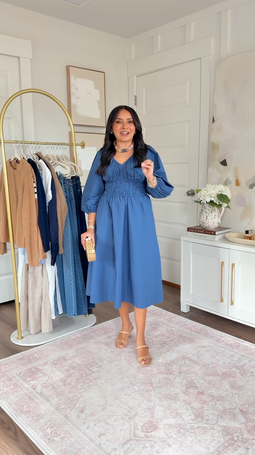 Spring Try On!
For reference: I’m 5’0, 32b bra size, and 2/26 in bottoms, pear shaped. 
*Everything I share is unaltered! TTS means true to size. Between size 5-6.5 in shoes 

Blue lakeside night dress size xs petite TTS
Tan heels size 5 TTS


#LTKgrwm #LTKootd