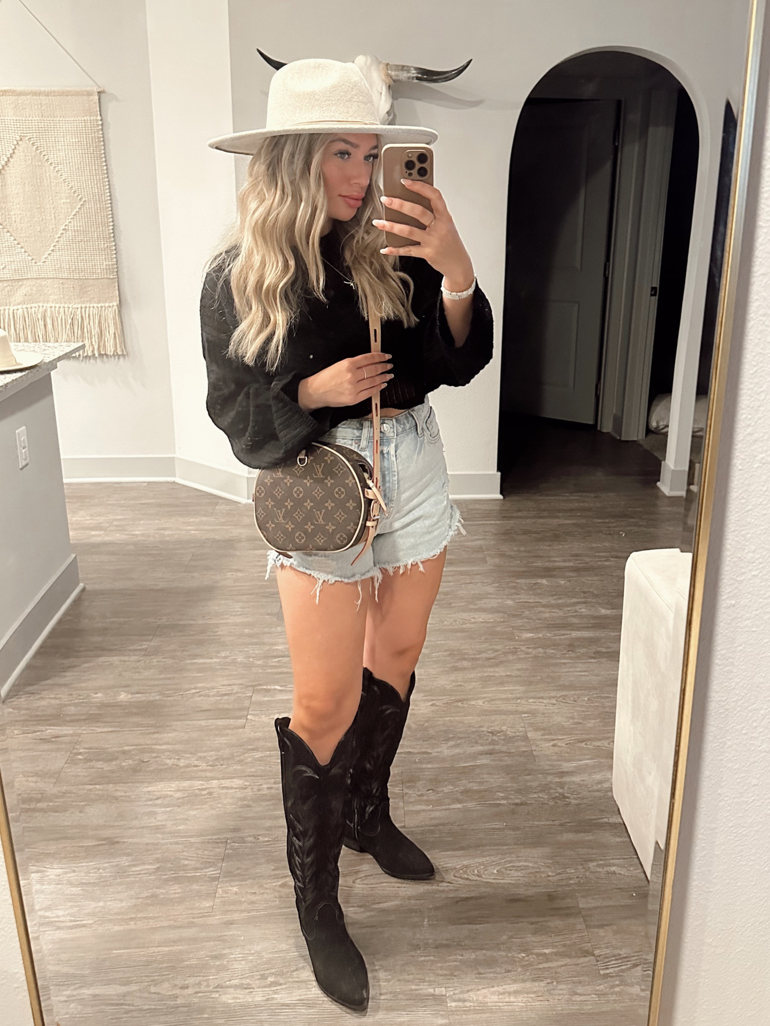 FINALLY snagged the boots I’ve been eyeing before they’re all sold out!! Love that they’re not super heeled and so comfy!! Also got this cropped sweater in lime green 😮‍💨

#LTKbeauty #LTKSeasonal