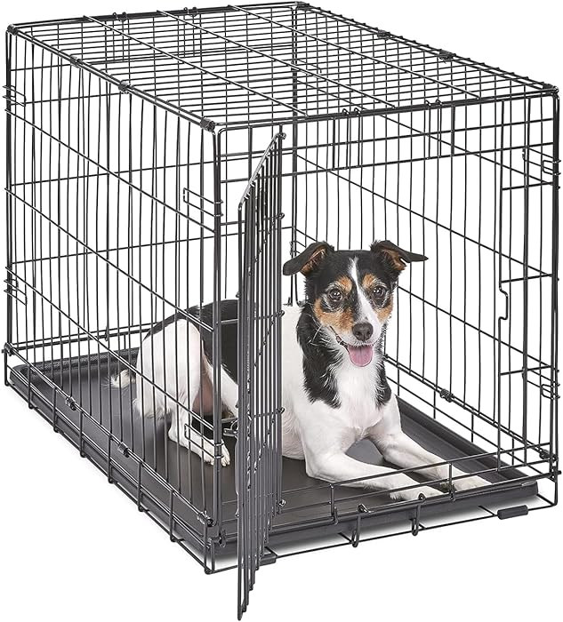 MidWest Homes for Pets 30-Inch iCrate Folding Dog Crate with Divider Panel, Leak-Proof Tray & Sec... | Amazon (US)