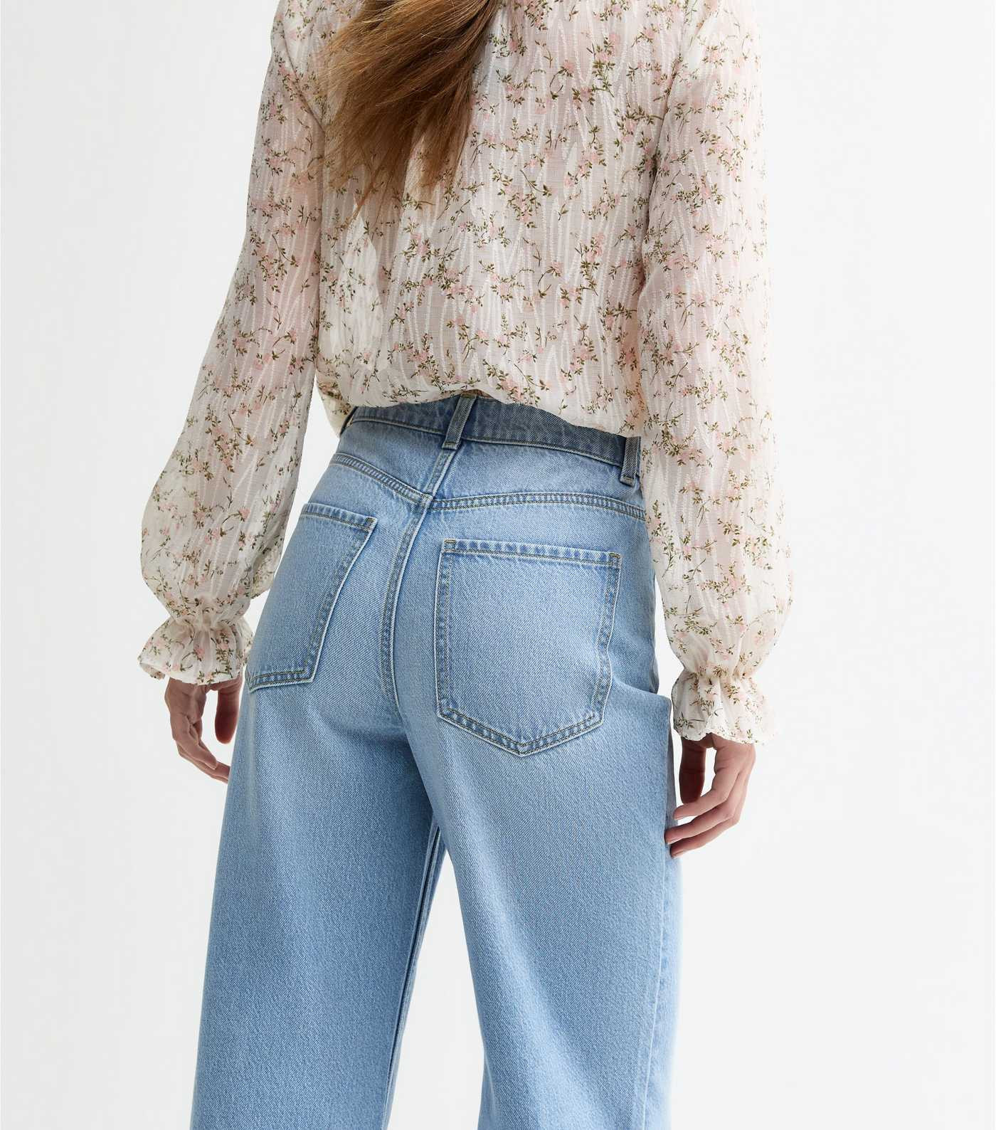 Light Blue Adalae High Waisted Wide Leg Jeans | New Look | New Look (UK)
