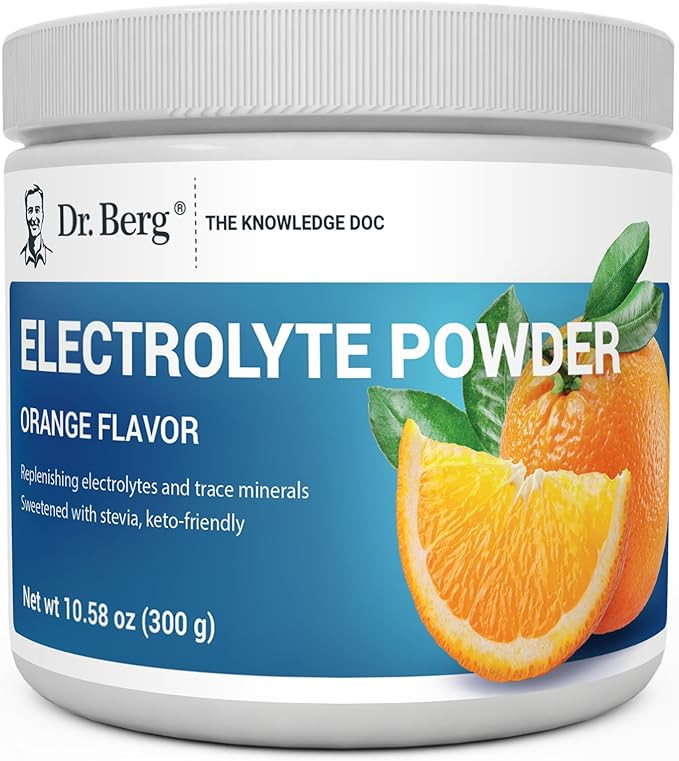 Dr. Berg Zero Sugar Hydration Keto Electrolyte Powder - Enhanced w/ 1000 mg of Potassium & Real P... | Amazon (US)