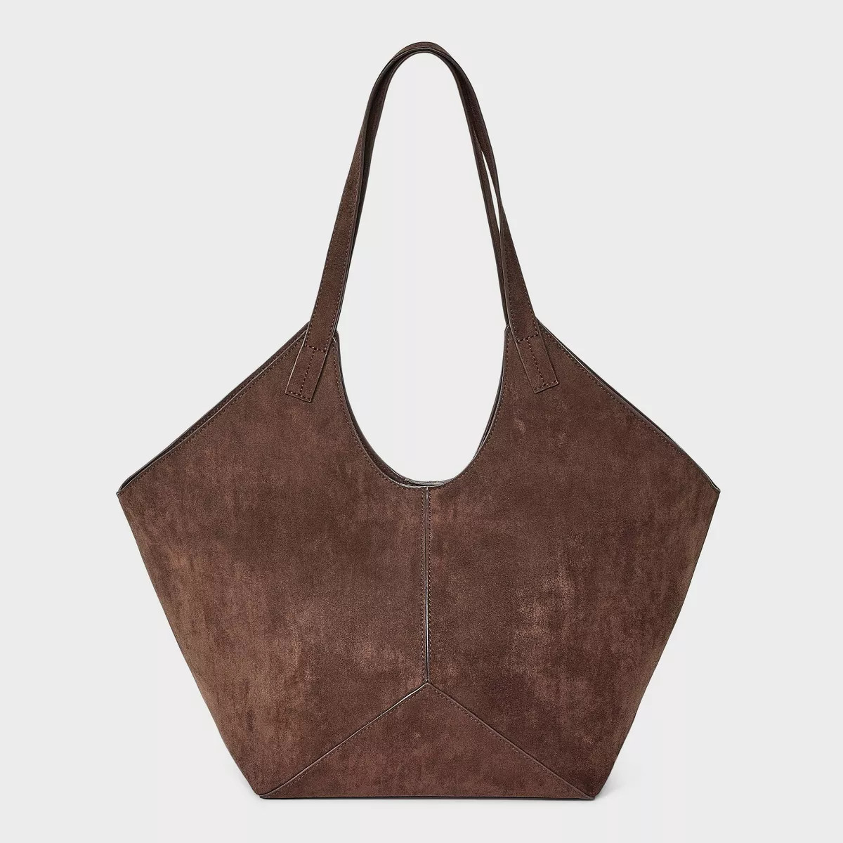 Slouchy Faux Suede Tote Handbag - Universal Thread™ Brown | Target