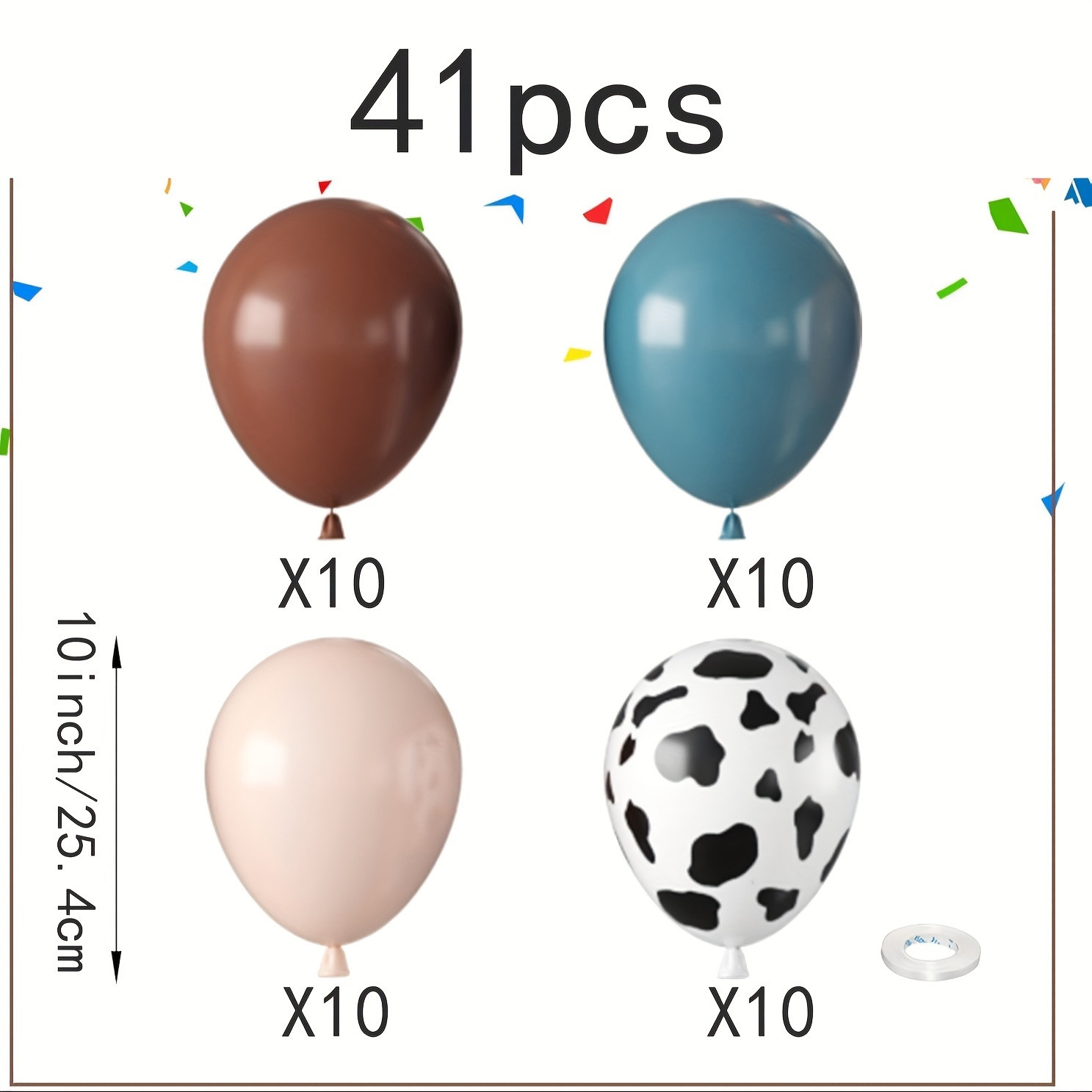 Cowboy Western Balloons Cow Blue Balloons   Retro - Temu | Temu Affiliate Program